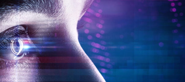 The blue light from the screens and its effect on our eyes